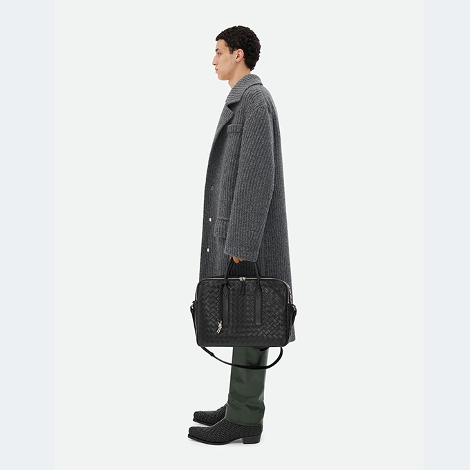 bottega veneta getaway large intrecciato woven briefcase #766361